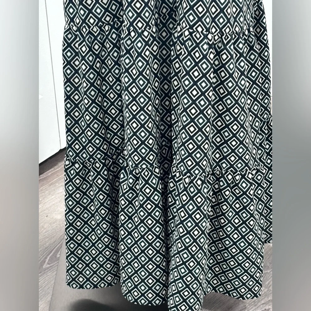 ✨ MICHAEL Michael Kors Maxi Dress – Green, White & Black, - Picture 5 of 14